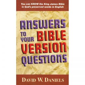 Answers to Your Bible Version Questions Front