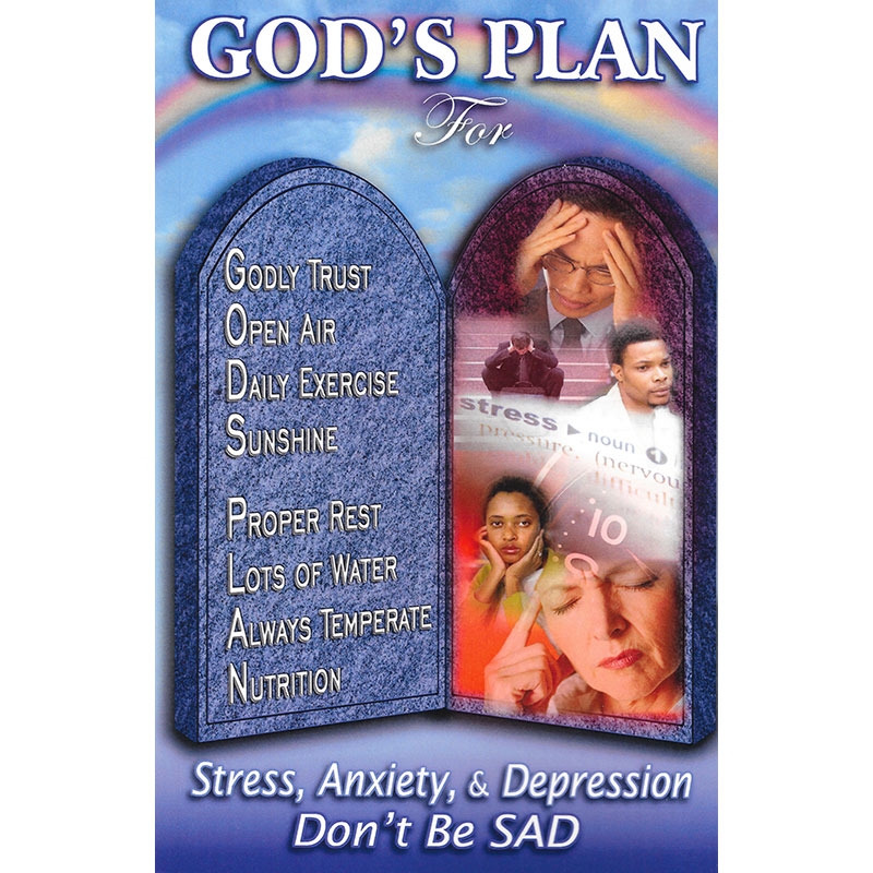 God's Plan for Stress Anxiety and Depression Front