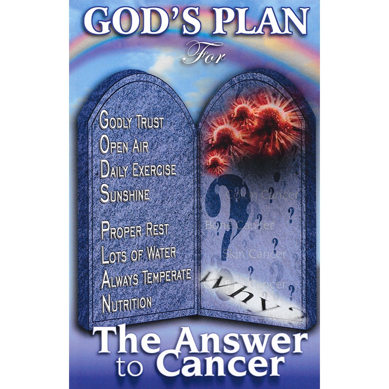 God's Plan for the Answer to Cancer Front