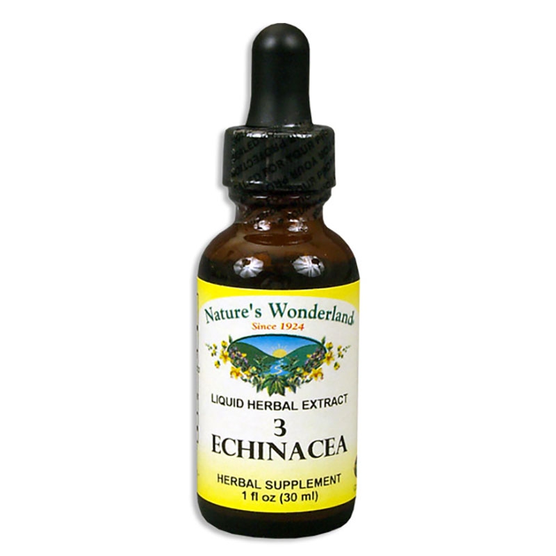 3 Echinacea Liquid Extract, 1 fl oz (Nature's Wonderland)