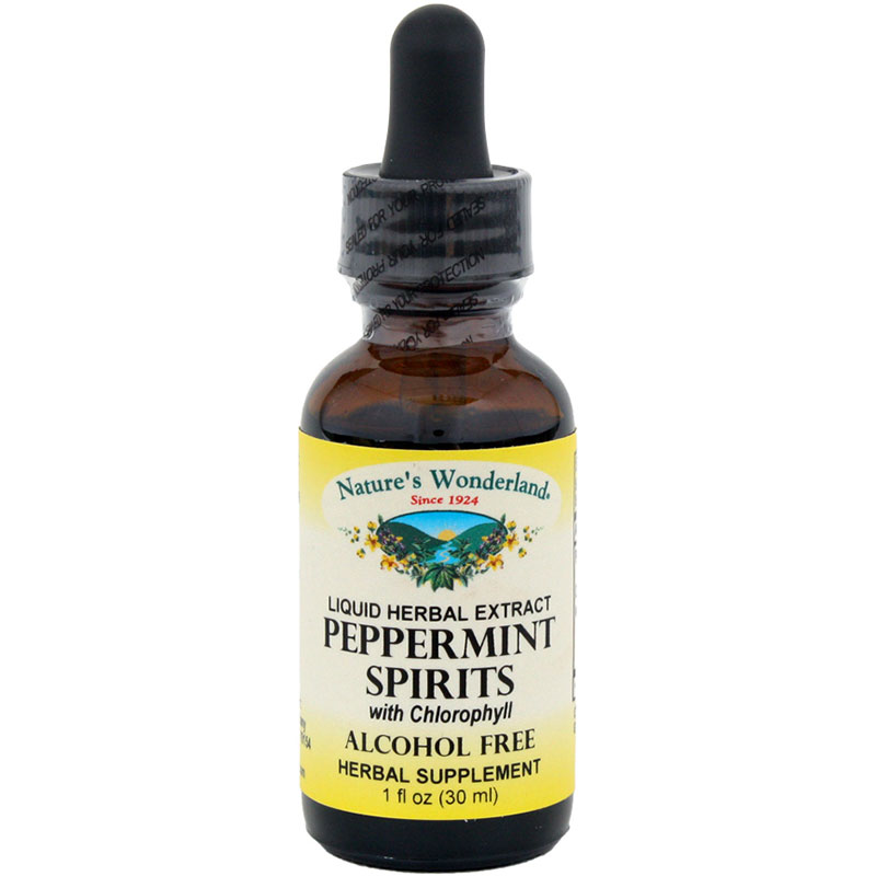 Peppermint Spirits Alcohol Free, 1 fl oz / 30 ml (Nature's Wonderland)