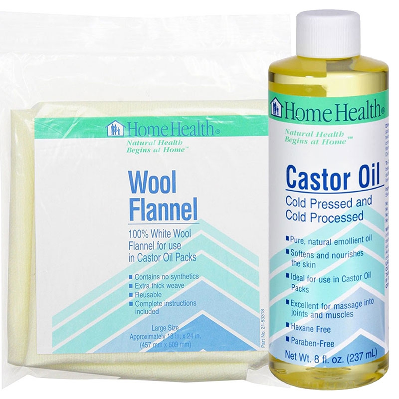 Castor Oil with Wool Flannel Pack